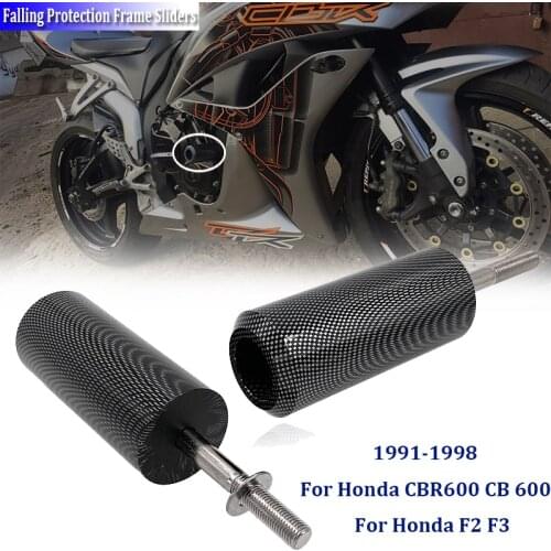 For Honda CBR600 CBR 600 F2 F3 1991-1993 1994 1995 1996 97 98 Derlin Frame Slider Crash Pads Falling Protection Motorcycle Parts