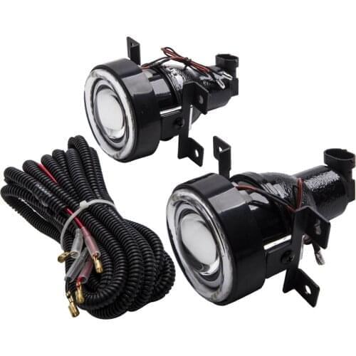 For Honda Civic 2016 2017 2018 2019 LED Angel Eyes Fog Lights DRL Ring Fit