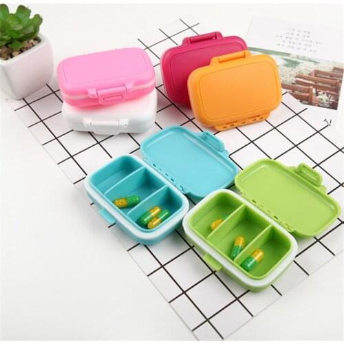 Travel Portable 3 Compartment Pills Organizer Box Medicine Case Storage Dustproof