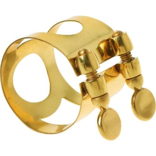 Eb Alto Saxophone Rubber Bakelite Mouthpiece Ligature Brass Ligature Fastener