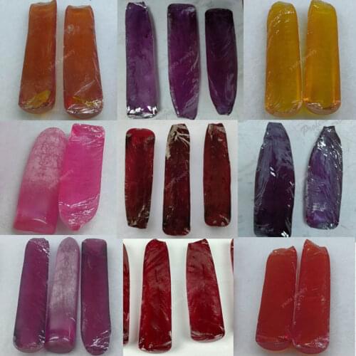 Hardness9 0.1kg 100g 5# 45# Color Change Corundum Raw Material Rough Pink Red Yellow Purple Corundum Stone For Jewelry Making