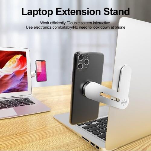 Jellico Adjustable Phone Stand Holder Screen Support Hoder Laptop Side Mount Connect Dual Monitor Display Tablet Bracket Clip