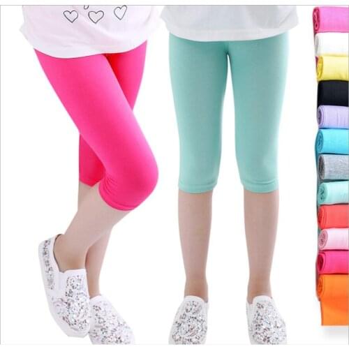 Girls Leggings Pants 2019 Spring and Autumn Candy Colored Pants Children Girls Leggings