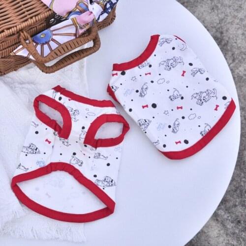 Summer Cat Chihuahua Clothes Doggie Puppy Vest Small Dog Clothing Yorkshire Pomeranian Shih Tzu Maltese Poodle Schnauzer Costume