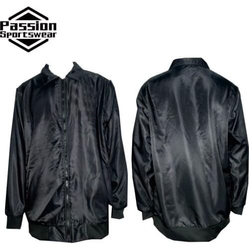 MOQ 5pcs Custom Sublimation Full Zipper Sublimated Cool Design Black Jackets