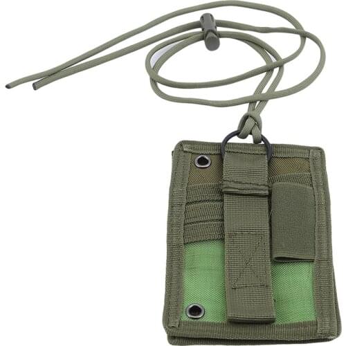 Outdoor Fashion Nylon Adjustable Removable Lanyard Military Vertical ID Card Credit Card Accessories Gift