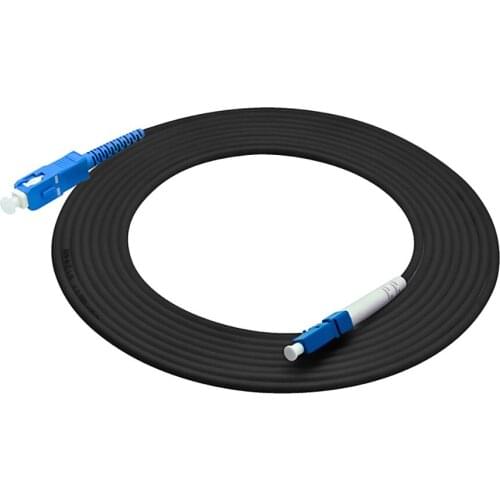656FT Outdoor Armored 200Meters LC-SC Simplex 9/125 OS1 Single-mode Fiber Optic Cable Patch Cord Jumper LC to SC LC/PC-SC/PC