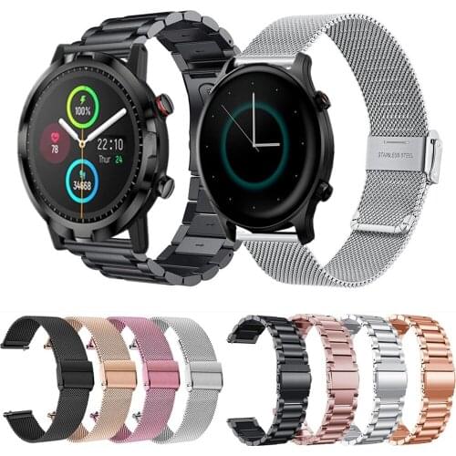 Stainless Steel Wrist Strap For Haylou RS3 LS04 RT LS05S Metal Mesh Loop Bracelet For Haylou Solar LS02 Smart Watch Bands