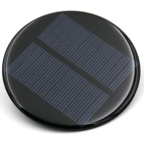 Solar Power 6V 80mA 80MM DIY Mini Polycrystalline Silicon Solar Cell Module Circle Round Solar Panel Epoxy Board