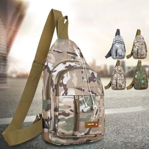 Unisex Outdoor Sports Sling Bag One Shoulder Backpack Casual Cycling Bag Camping Hiking Climbing Crossbody Chest Bag