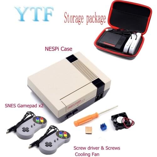 1Set Mini NESPI CASE Package For Raspberry Pi 3/4 2 B+ NES Classic Mini for RetroPie