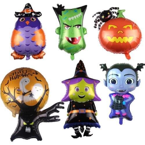 1PC New 3D large Halloween party series balloons ghost Pumpkin owl animal balloon Decor Inflatable toys globos Party Supplies