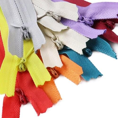 10pcs Invisible Zippers for Sewing Clothes 3# 28-60cm for Bags Accessories Nylon Coil Zipper Customized DIY Sewing accessories