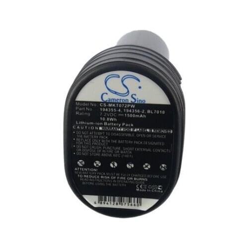 Cameron Sino 1500mAh battery for MAKITA CL070 CL070D CL070DS CL070DZ CL072 CL072D CL072DS CL072DZ DF010 DF010D DF010DS DF010DSE