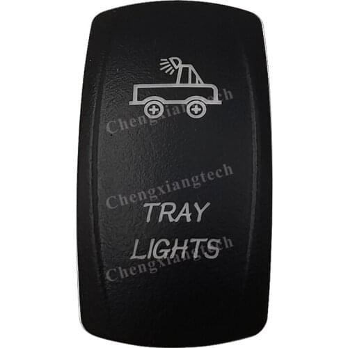 Car Boat Truck Backlit Swtich Cap- Laser Engraving -TRAY LIGHTS-for Led Carling Arb Narva 4x4 RV Rocker Switch, Cover Only