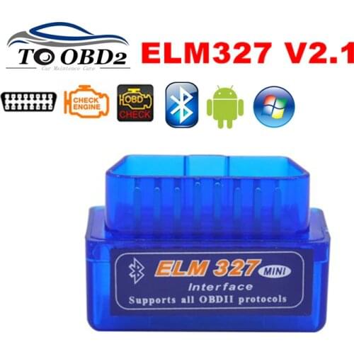 Super Mini ELM327 Bluetooth V2.1 OBD2 Car Diagnostic Tool ELM 327 Bluetooth For Android/Symbian For OBDII Protocol Free