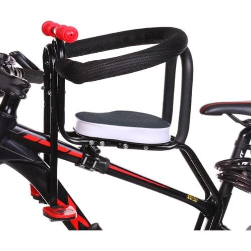 Safety Child Bicycle Seat Bike Front Baby Seat Kids Saddle With Foot Pedals Support Back Rest For MTB Road Bike Children 2020
