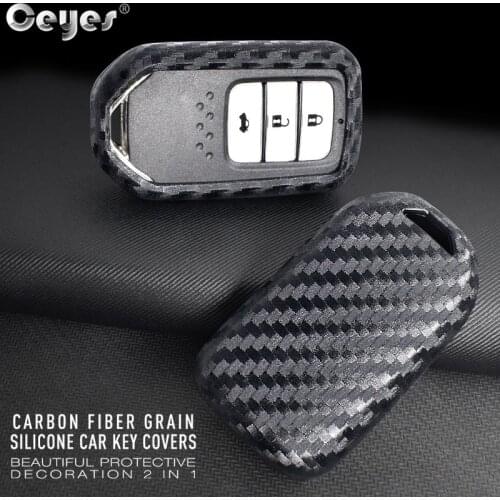 Ceyes For Honda Civic Accord EX EXL Crv Crz HRV CRV Auto Protection Key Shells Car Accessories Car Styling Smart Key Sticker
