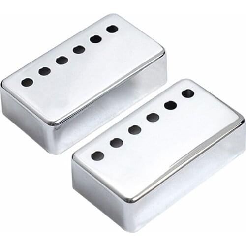 HOT 2x Humbucker Neck & Bridge Guitar Pickup Covers Chrome High Quality