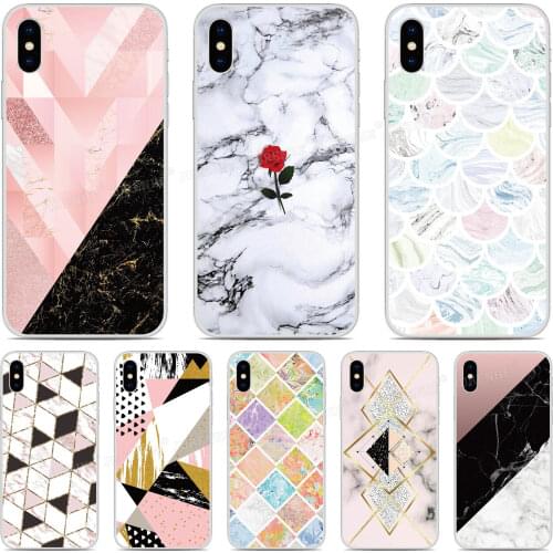 Marble Cover For OPPO A53 A15 F17 A73 A32 Realme 7 C12 C15 C17 7i C2 X7 V3 V5 Q2 Narzo 20 Pro Reno4 Lite F Z A12 A12E Phone Case