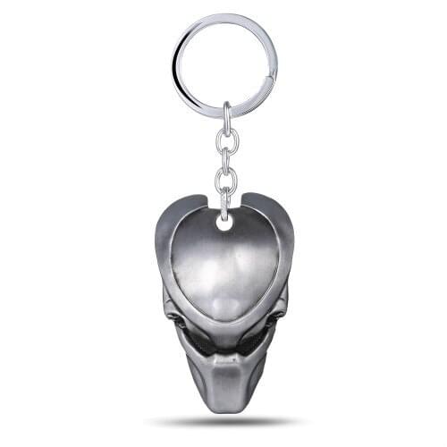 Alien Predator Mask Metal Keychain Men Pendant Key Chains Holder Tritium For Best Friends Key Ring