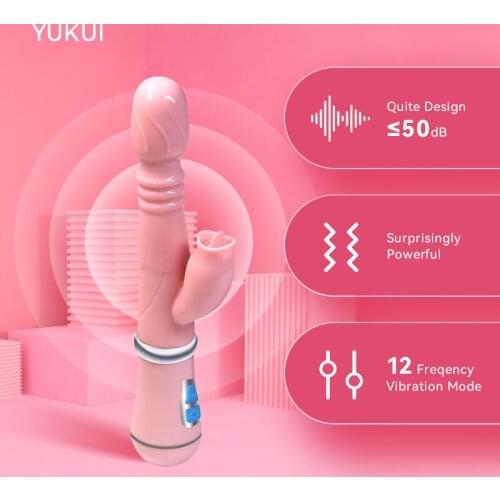 Female Masturbation Vibrator Dildos Adults Sex Toys Waterproof Fully Automatic Vibrators Silicone Material Clitoris Stimulator