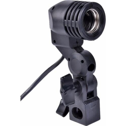 Photographic Equipment E27 Single Head Photo Lighting Bulb Holder Flash Umbrella Bracket Photography Studio Light Fitting VL-E27