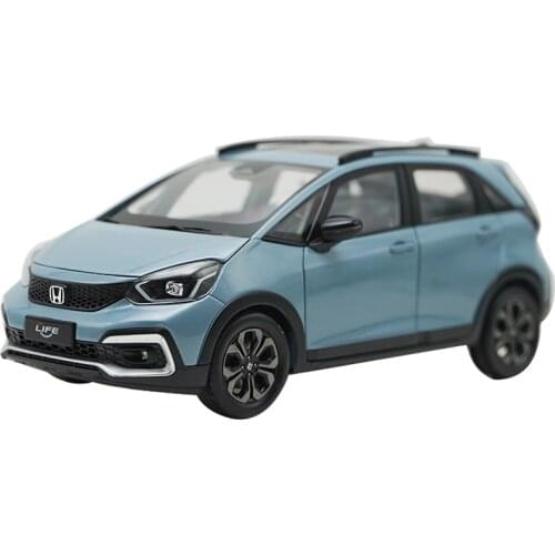 Classic Original Factory Blue Red 1:18 Honda Life Diecast Alloy Car Model for Birthday Gift, Toys