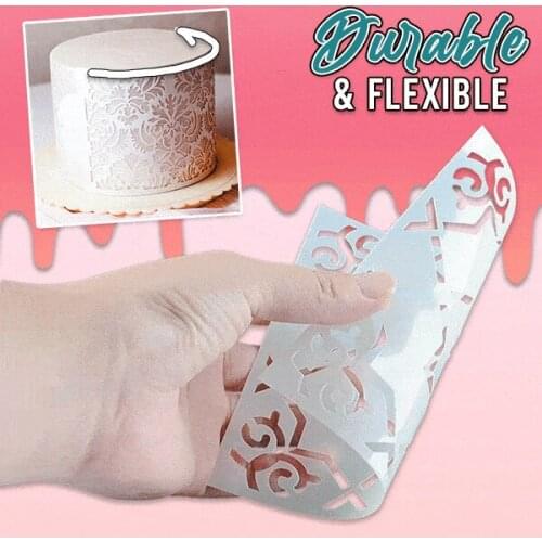 Cake Lace Decoration Stencil Floral Cake Templates Printing Hollow Molds Food Safe Mould Baking Accessory