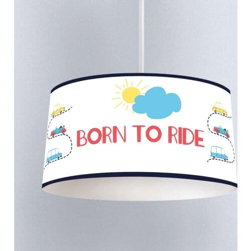 Lamp For Kids Bedrooms Light Chandelier for Living Room Childrens Room Born To Ride White Road Model 004