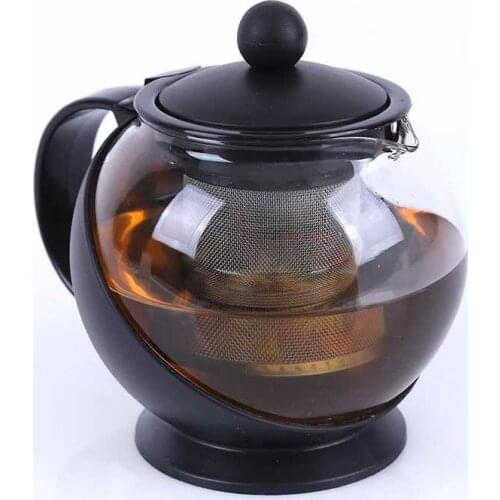 0.75L&1.25L Fashion Glass Teapot Pro Design for Tea Flower with Steel Infuser Filter Premium Tea Kettle