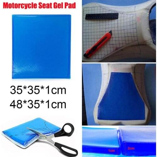 Soft Ice Cooling Motorcycle Seat Gel Pad Shock Absorption Mat Comfortable Cushion Moto Bike Scooter Modified Seat Cover Pads