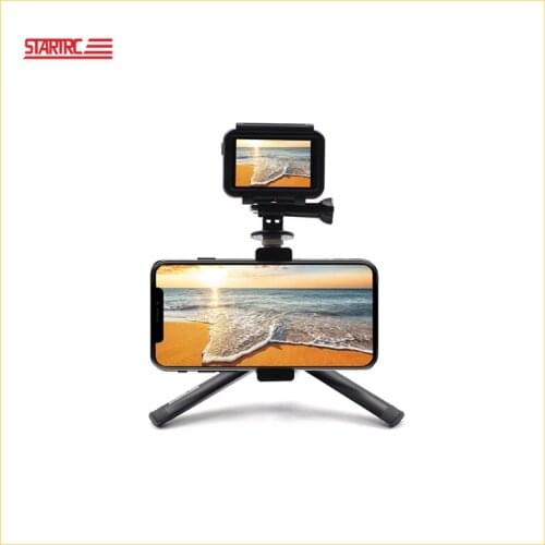 For OSMO Action Expansion Kit Handheld Tripod With Phone Holder For DJI OSMO Action Camera Accessories