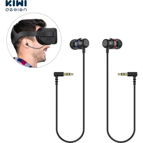 KIWI design 1Pair Earbuds Earphones For Oculus Quest 1 VR Headset Noise Isolating in-Ear Headphones With 3D 360 Degree Sounds