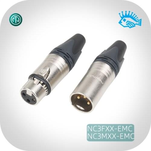 Neutrik XLR3 core Canon plug anti-magnetic anti-interference NC3FXX-EMC NC3MXX-EMC