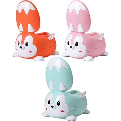 New Arrival Cute Fox baby pot toilet training for Kids Toilet Training Potty For Free Potty Brush