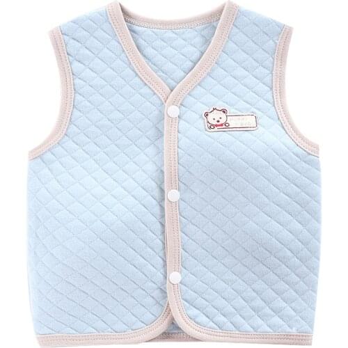 2021 autumn winter new baby velvet vest warm cardigan waistcoat baby boy clothes 80-100cm height baby kids vest