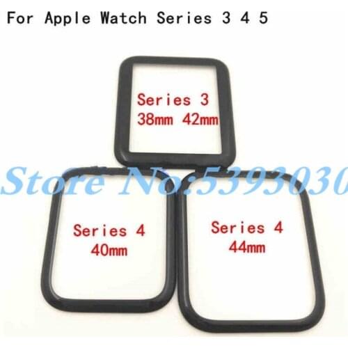 Front Glass For Apple Watch Series 3 4 5 38mm 42mm 40mm 44mm LCD Touch Screen Outer Glass Panel (Without Digitizer)