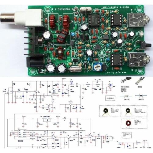 PIC Version 8W Super RM RockMite QRP CW Transceiver HAM Radio Shortwave kits
