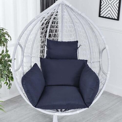 Hanging Hammock Chair Swinging Garden Outdoor Soft Seat Cushion Seat Dormitory Bedroom Hanging Chair Back with Pillow