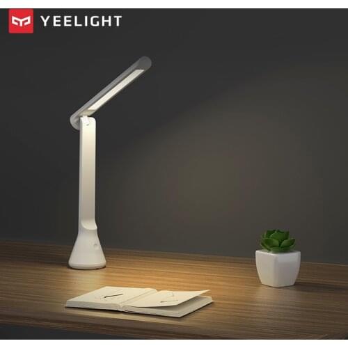 YEELIGHT Folding Charging Small Table Lamp Portable Desk Lights 40 Hours Lasting Three Dimmer Adjustable Eye Protection
