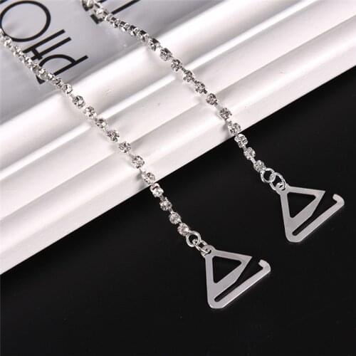 Transparent Clear 2 Rows Crystal Gorgeous Prom Diamante Rhinestone Bra Straps Belt Party Underwear Women Bra Strap