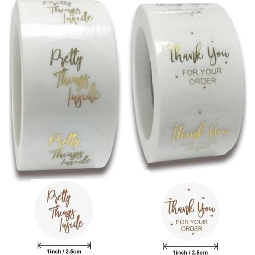 Qiduo 500pcs Thank You Stickers With 2 Style Scrapbook Labels For Wedding Envelope Seal Handmade Stationery Little Sticker