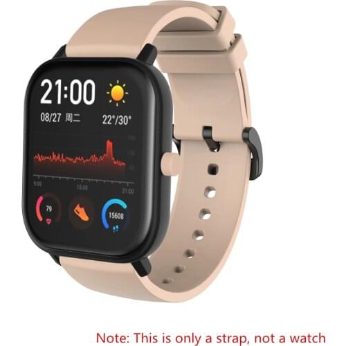 10 colors Original Soft Silicone Strap for Xiaomi Amazfit GTS Smart Wristband for Huami Amazfit GTR 42mm Wrist Strap Bracelet