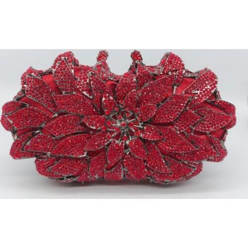 Luxury Women Evening Party Bag Bridal Wedding Diamonds Purse Women Handbags Evening Clutch Bags Elegant Crystal Rhinestone Bag