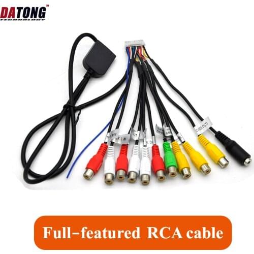 Stereo RCA harness for CarPlay car radio 20pins full-feature output cable aux-in adapter for head unit