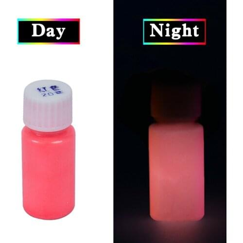 Luminous Paint Glow in the Dark Fluorescent Paint 20g Red Color for Party Nail Decoration Art Supplies Phosphor Acrylic Paint