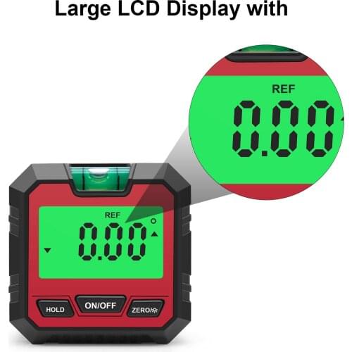 1.44 Inch Screen Digital Protractor Laser USB Inclinometer 360 Degree Level Angel Finder High Precision Measuring Gauging Tools