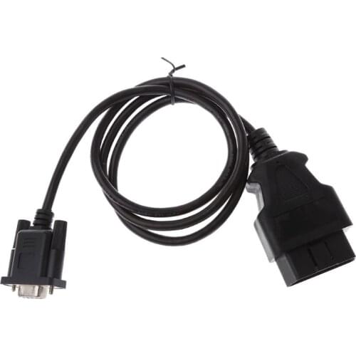 Universal OBD2 16Pin TO DB9 RS232 Adapter Cable Car Auto Diagnostic Interface DB9 Connector 90cm/35.43"