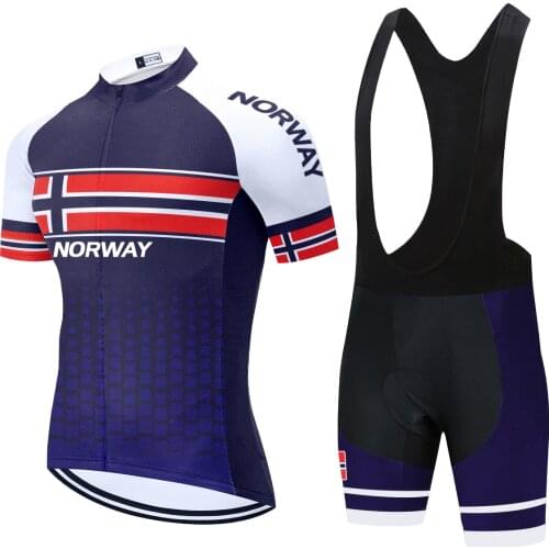 Cycling Jersey 2021 Pro Norway National Team Cycling Set Bicycle Clothing Suit Breathable Mountain Bike Clothes Sportwears